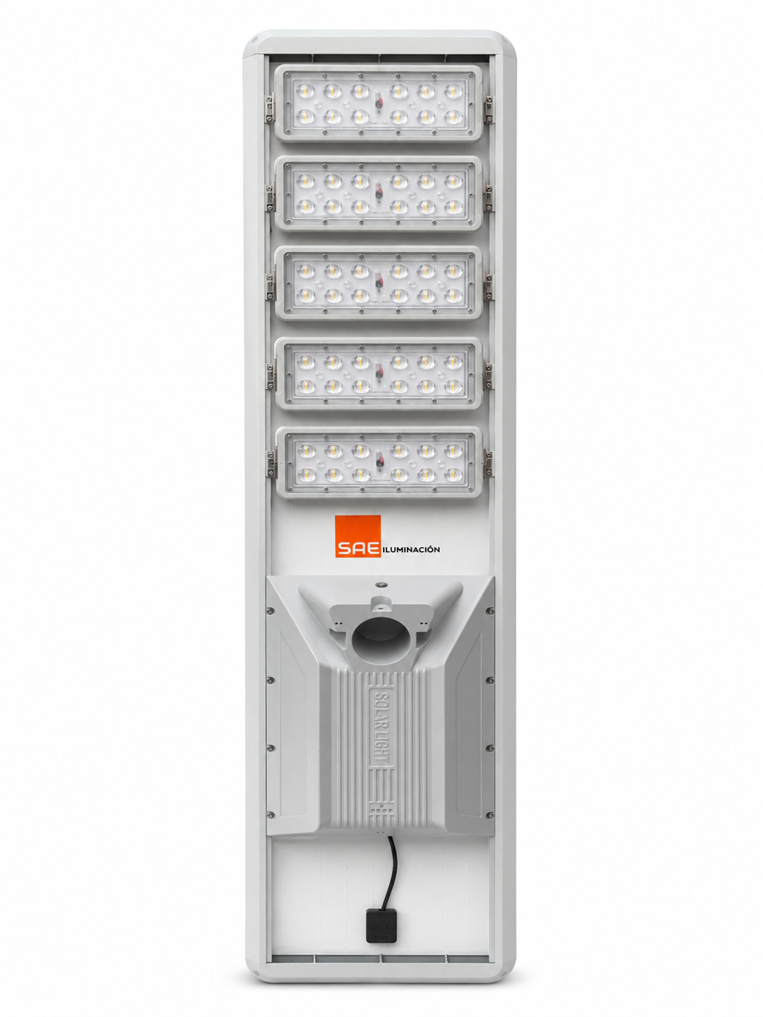 Luminaria solar modular vertical SAE Iluminación.